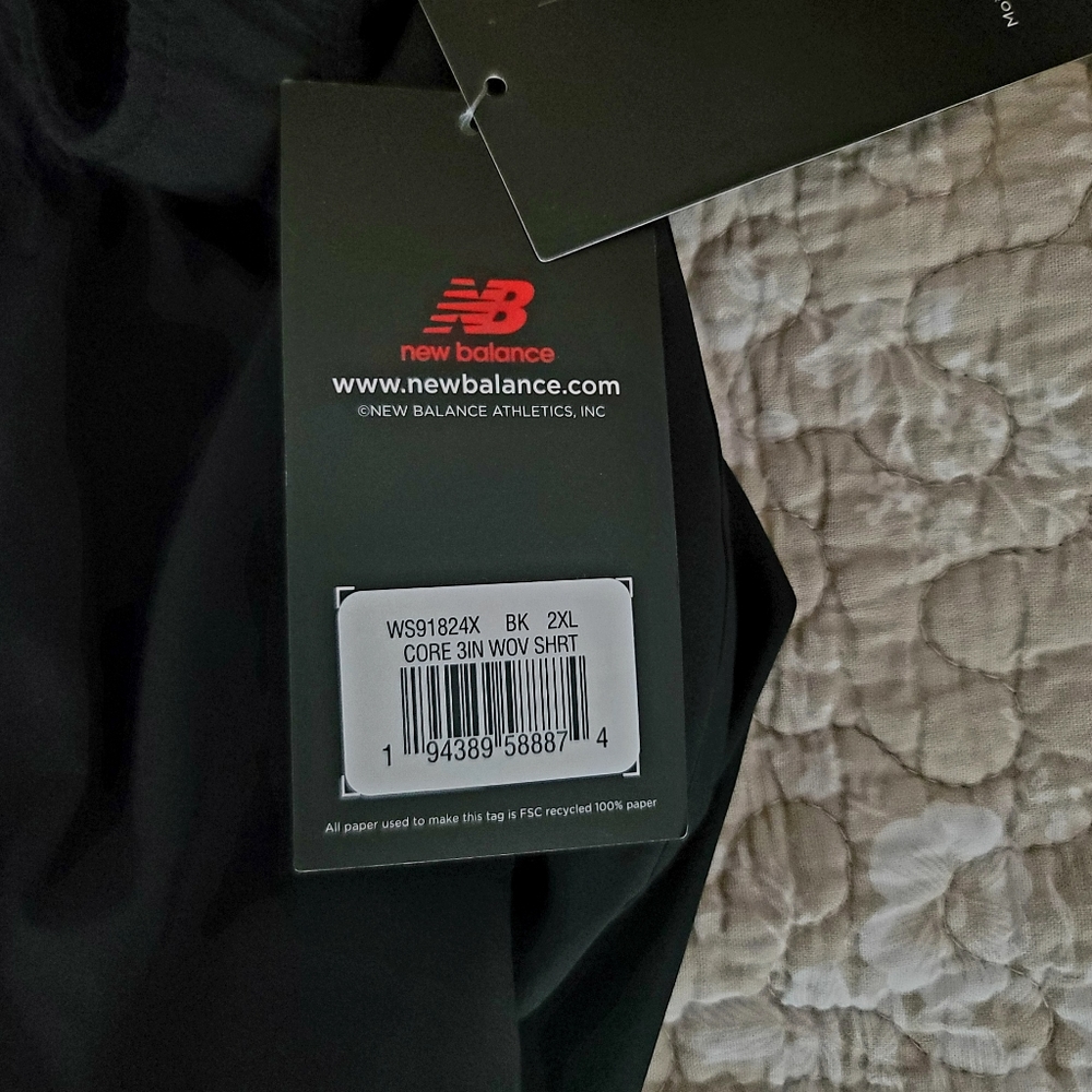 NWT New Balance Dry Core 3" Short Adjustable Waist Athletic Running Shorts 2XL - Picture 9 of 10